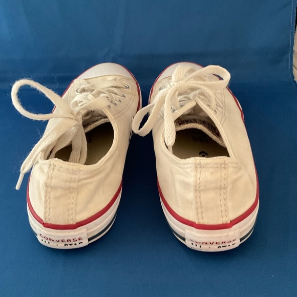 Converse All Star Low Top Sneakers White Lace Up Unisex Youth Size 3 (Women’s 6) - Picture 3 of 7